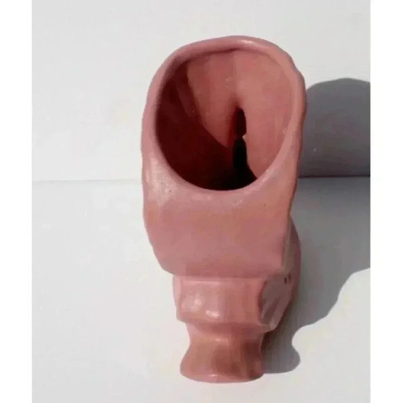 Vtg 1950's Rosemeade Dakota Pottery Pink Swan Planter Pot Country Farmhouse - Picture 3 of 4